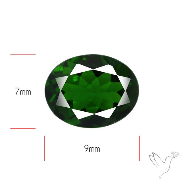 Chrome Diopise Faceted Fine Gemstone