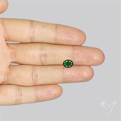 Chrome Diopise Faceted Fine Gemstone