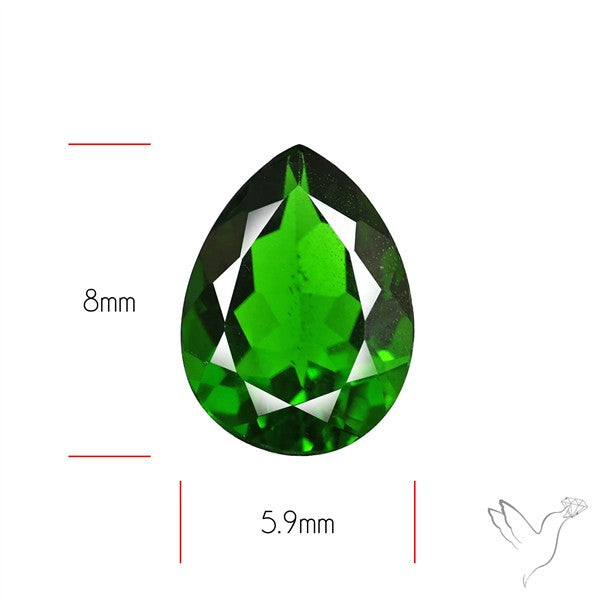 Chrome Diopise Faceted Fine Gemstone
