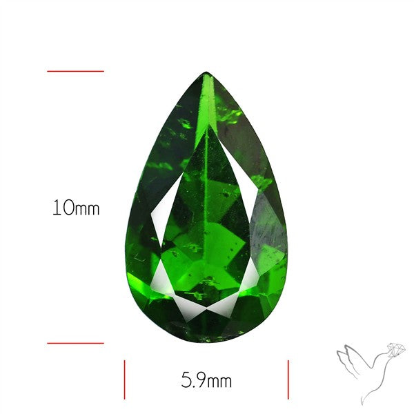 Chrome Diopise Faceted Fine Gemstone
