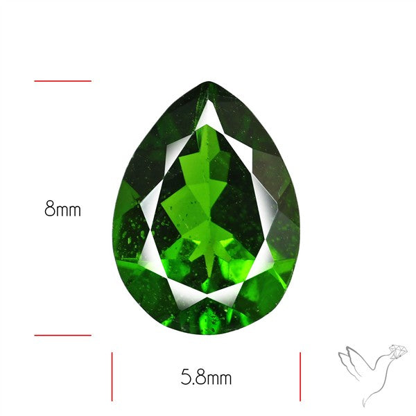 Chrome Diopise Faceted Fine Gemstone