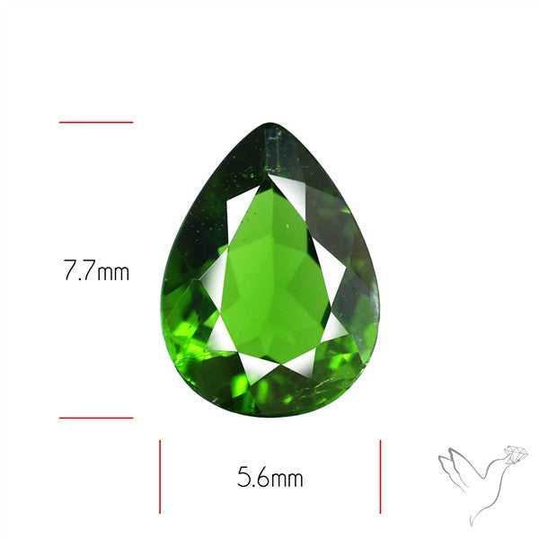 Chrome Diopise Faceted Fine Gemstone