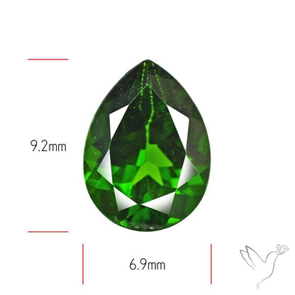 Chrome Diopise Faceted Fine Gemstone