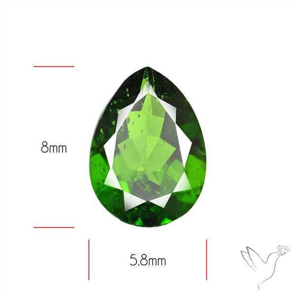 Chrome Diopise Faceted Fine Gemstone