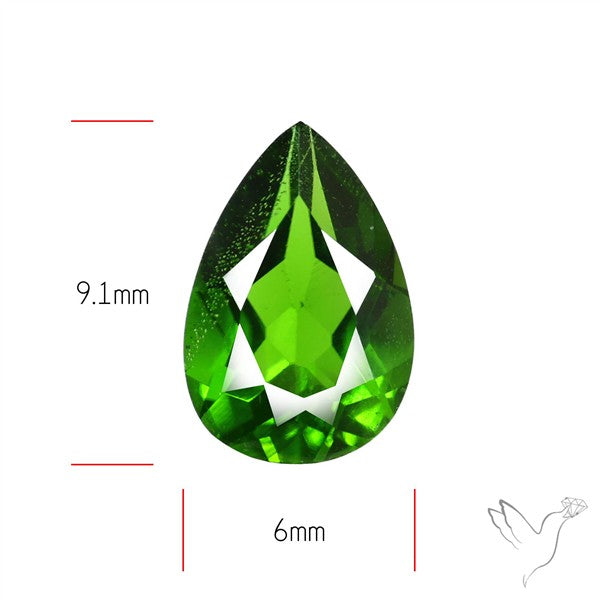 Chrome Diopise Faceted Fine Gemstone