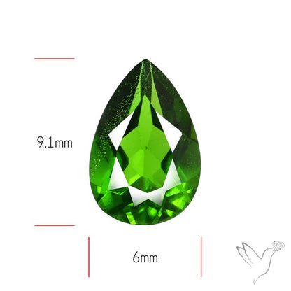 Chrome Diopise Faceted Fine Gemstone