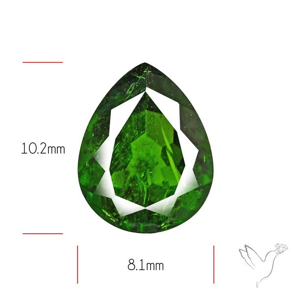 Chrome Diopise Faceted Fine Gemstone
