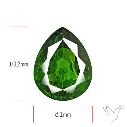 Chrome Diopise Faceted Fine Gemstone