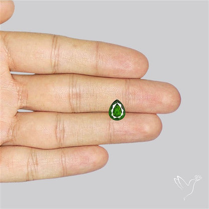 Chrome Diopise Faceted Fine Gemstone