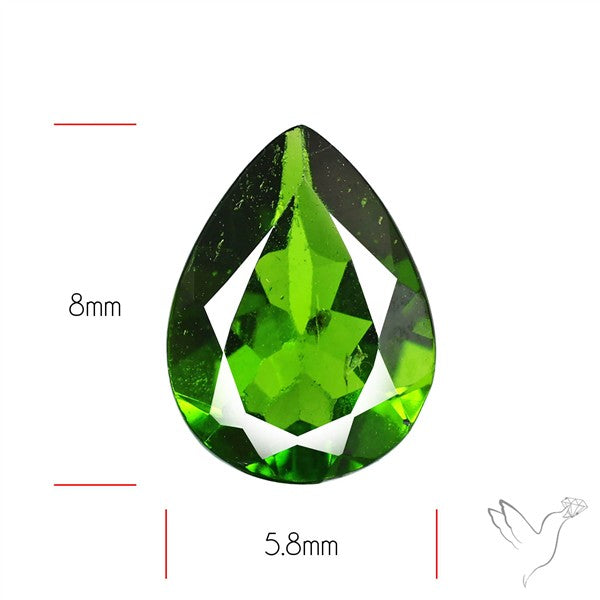 Chrome Diopise Faceted Fine Gemstone