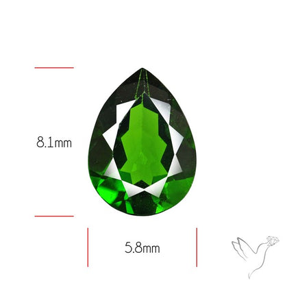 Chrome Diopise Faceted Fine Gemstone