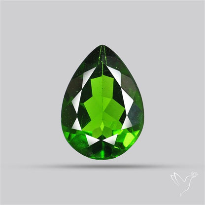 Chrome Diopise Faceted Fine Gemstone