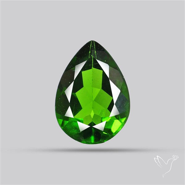 Chrome Diopise Faceted Fine Gemstone