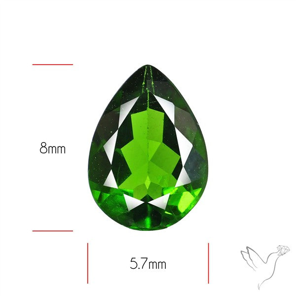 Chrome Diopise Faceted Fine Gemstone