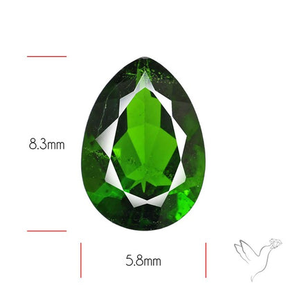 Chrome Diopise Faceted Fine Gemstone