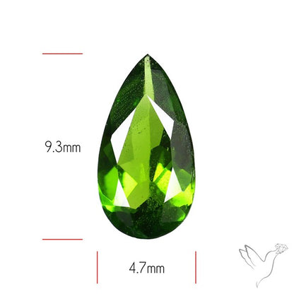 Chrome Diopise Faceted Fine Gemstone