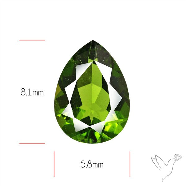 Chrome Diopise Faceted Fine Gemstone