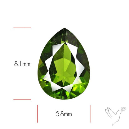 Chrome Diopise Faceted Fine Gemstone