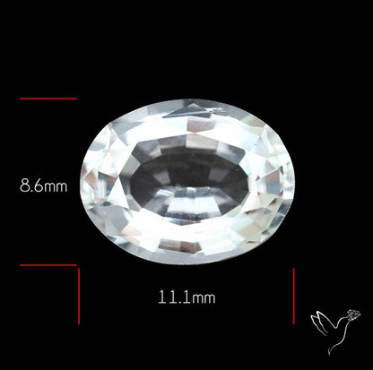 Himalayan Clear Crystal Quartz Faceted Fine Gemstone