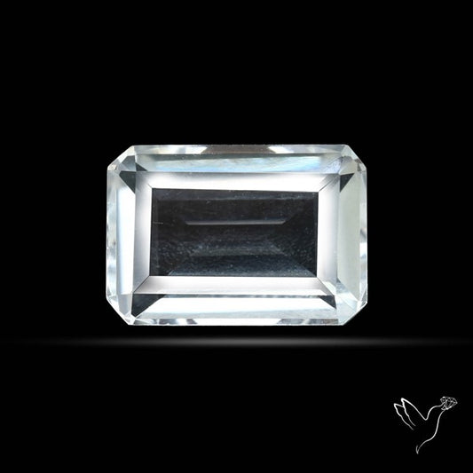 Himalayan Clear Crystal Quartz Faceted Fine Gemstone