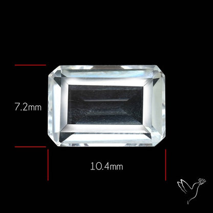Himalayan Clear Crystal Quartz Faceted Fine Gemstone