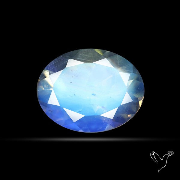 Indian Rainbow Moonstone Faceted Fine Gemstone High Grade
