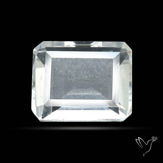 Himalayan Clear Crystal Quartz Faceted Fine Gemstone