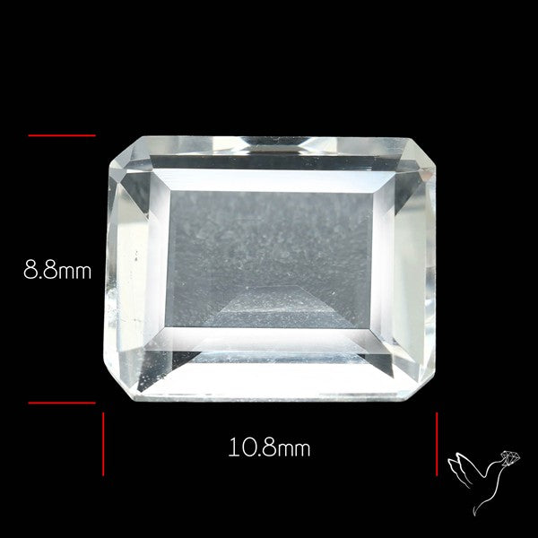 Himalayan Clear Crystal Quartz Faceted Fine Gemstone