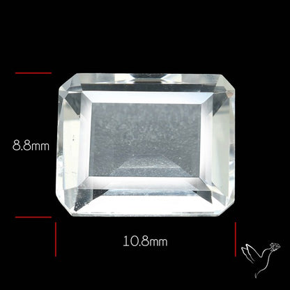 Himalayan Clear Crystal Quartz Faceted Fine Gemstone