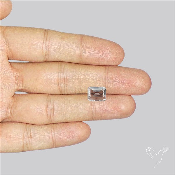 Himalayan Clear Crystal Quartz Faceted Fine Gemstone