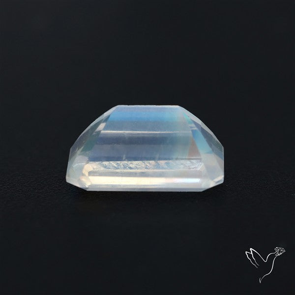 Indian Rainbow Moonstone Faceted Fine Gemstone High Grade