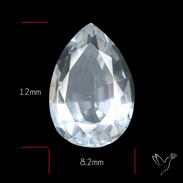 Himalayan Clear Crystal Quartz Faceted Fine Gemstone