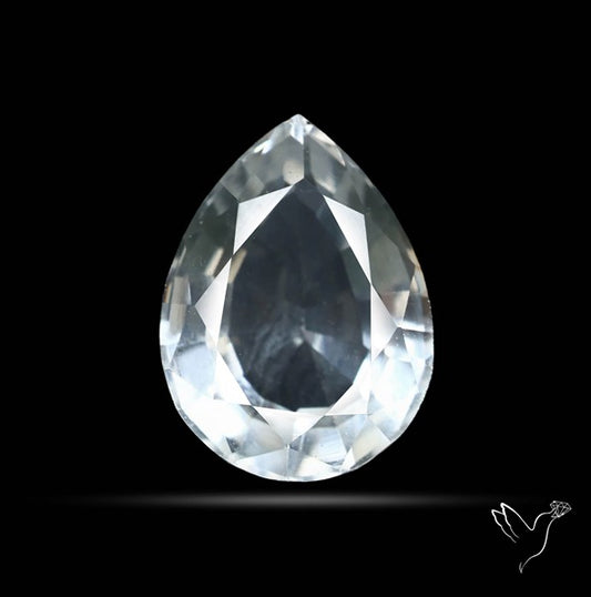 Himalayan Clear Crystal Quartz Faceted Fine Gemstone