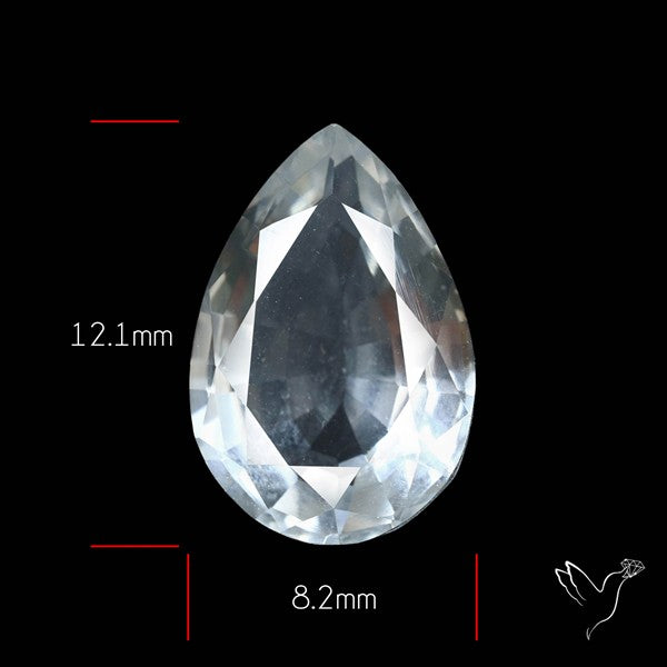 Himalayan Clear Crystal Quartz Faceted Fine Gemstone