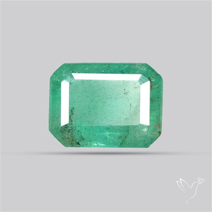 Zambian Emerald Faceted Fine Gemstone