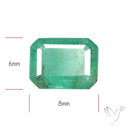 Zambian Emerald Faceted Fine Gemstone