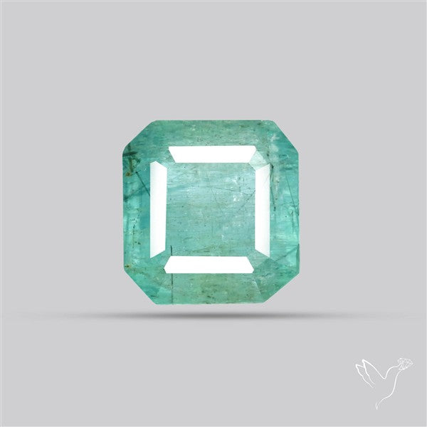 Zambian Emerald Faceted Fine Gemstone
