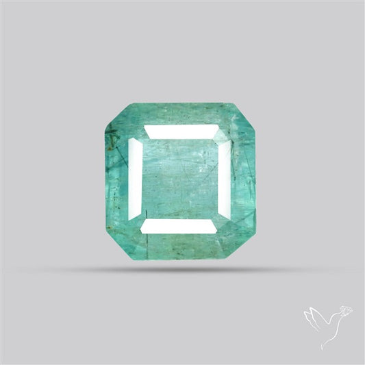 Zambian Emerald Faceted Fine Gemstone