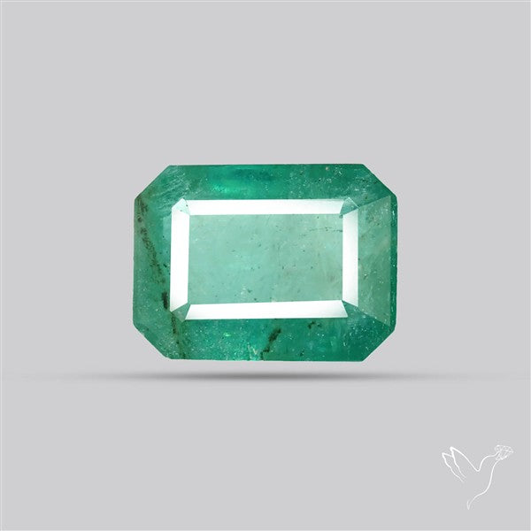 Zambian Emerald Faceted Fine Gemstone