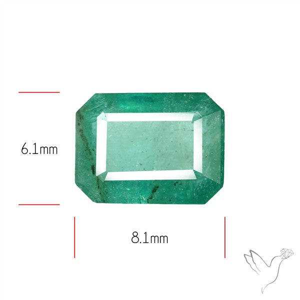 Zambian Emerald Faceted Fine Gemstone