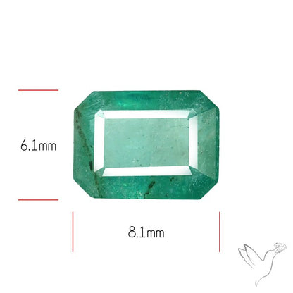 Zambian Emerald Faceted Fine Gemstone