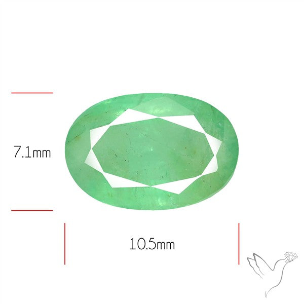 Zambian Emerald Faceted Fine Gemstone