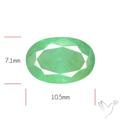 Zambian Emerald Faceted Fine Gemstone
