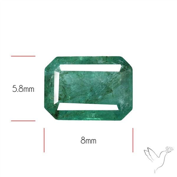 Zambian Emerald Faceted Fine Gemstone
