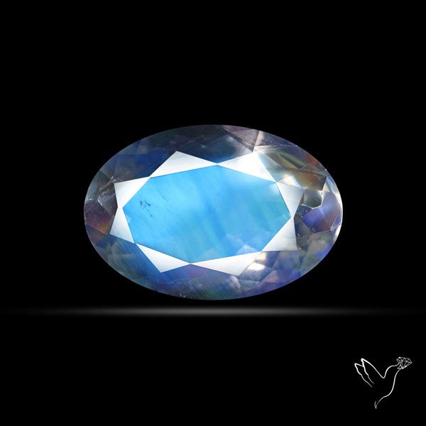 Clean Madagascar Rainbow Moonstone Faceted Fine Gemstone High Grade