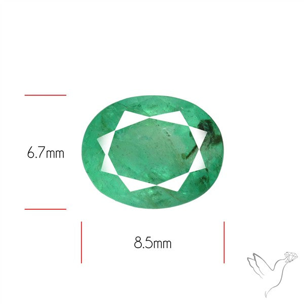 Zambian Emerald Faceted Fine Gemstone