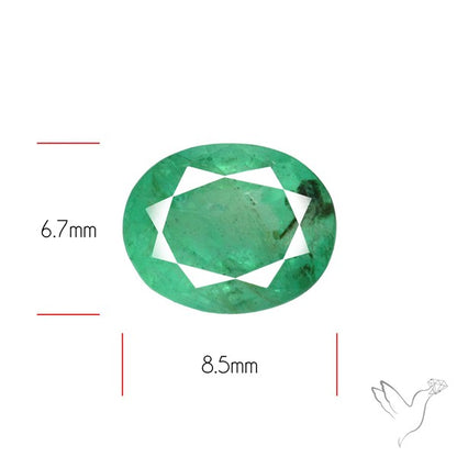 Zambian Emerald Faceted Fine Gemstone