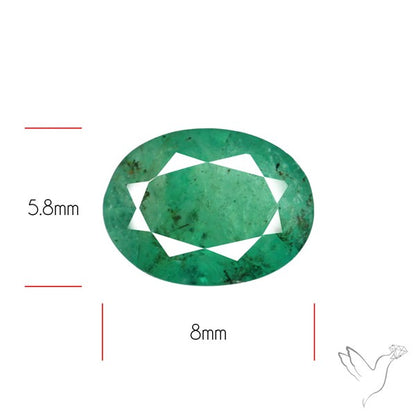 Zambian Emerald Faceted Fine Gemstone