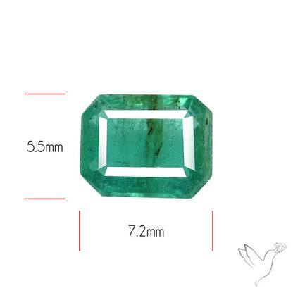Zambian Emerald Faceted Fine Gemstone