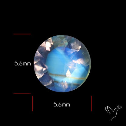 Indian Rainbow Moonstone Faceted Fine Gemstone High Grade